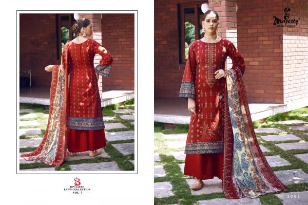 Majesty Bin Saeed Lawn Collection Vol 3 Cotton Dupatta Pakistani Suits